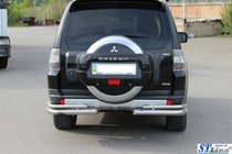 Mitsubishi Pajero Wagon III 1999–2006 Zadní rám AK003 dvojitý (nerez) fotografie 3