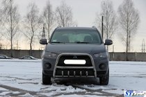 Mitsubishi Outlander 2006–2012 Přední ochranný rám WT Special (nerez) fotografie 2