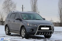 Mitsubishi Outlander 2006–2012 Přední ochranný rám WT Special (nerez) fotografie 4