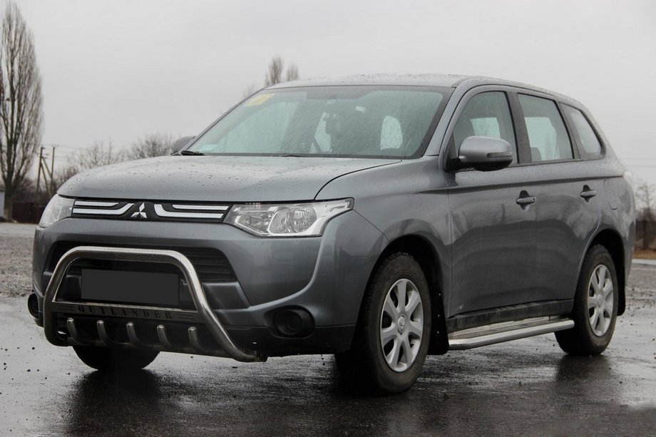 Mitsubishi Outlander 2012–2021 Přední ochranný rám WT004 (nerez) Fotografie 1