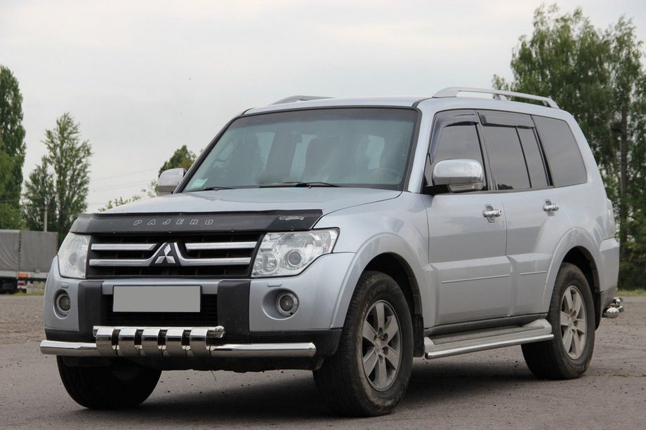Mitsubishi Pajero Wagon III 1999–2006 Přední ochranný rám ST015 (nerez) Image