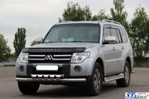 Mitsubishi Pajero Wagon III 1999–2006 Přední ochranný rám ST015 (nerez) fotografie 2