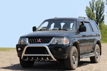 Mitsubishi Pajero Sport 1996–2007 Přední ochranný rám WT003 (nerez) fotografie 1