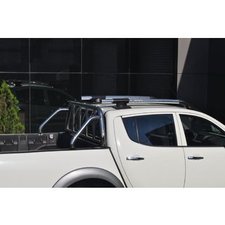 Šedé střešní ližiny (s příčníky) Mitsubishi L200 2006–2015 fotografie 4