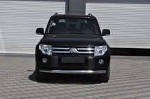 Mitsubishi Pajero Wagon IV 2006–2021 Přední ochranný rám ST008 (nerez) fotografie 1