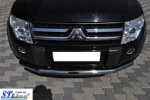 Mitsubishi Pajero Wagon IV 2006–2021 Přední ochranný rám ST008 (nerez) fotografie 2