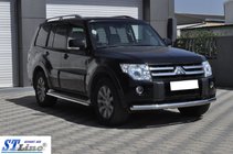 Mitsubishi Pajero Wagon IV 2006–2021 Přední ochranný rám ST008 (nerez) fotografie 4