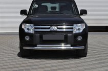 Mitsubishi Pajero Wagon IV 2006–2021 Přední ochranný rám ST014 (nerez) 60/42 mm fotografie 1