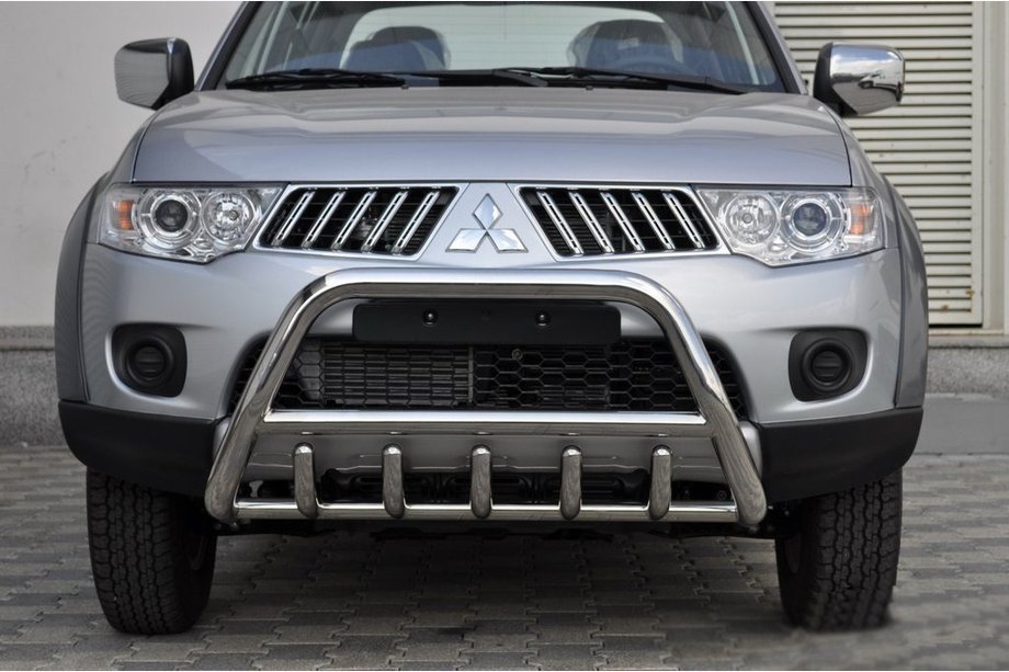 Mitsubishi L200 2006–2015 Přední ochranný rám (bull bar) WT003 (nerez) Image