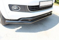 Volkswagen Amarok 2010–2022 Přední dvojitý ochranný rám Vegas 76/42 2010-2016 (černý) fotografie 1