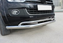 Volkswagen Amarok 2010–2022 Dvojitý přední ochranný rám z nerezu Vegas 2010-2016 fotografie 1