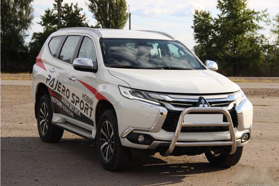 Mitsubishi Pajero Sport 2015– Bullbar WT022 (nerez) Image