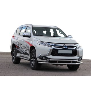 Přední ochranný rám ST016 (nerez) Mitsubishi Pajero Sport 2015– fotografie 1