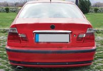 BMW řada 3 E46 1998–2006 Chromová lišta nad SPZ fotografie 1