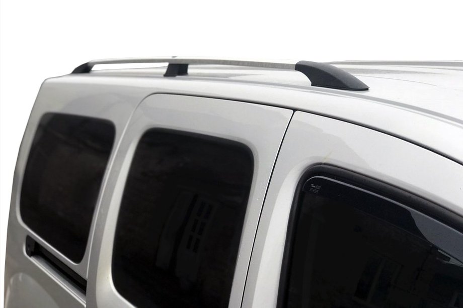 Mercedes Citan 2013–2021 Chromované střešní ližiny Standardní základna, plastové patky Image
