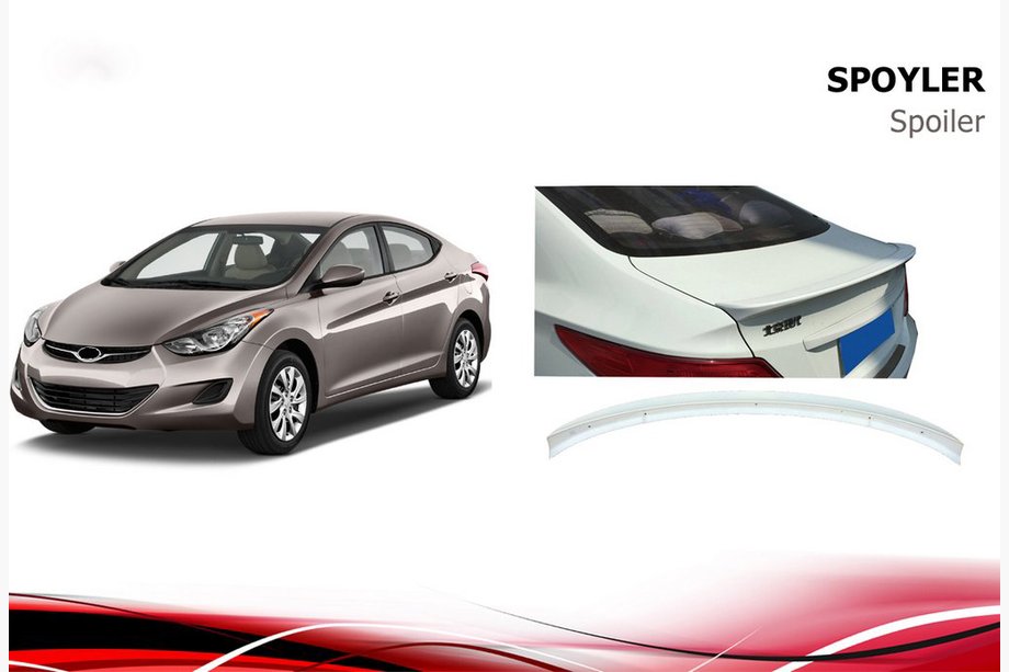 Hyundai Accent 2011–2017 Spoiler Niken V1 (k lakování) Image
