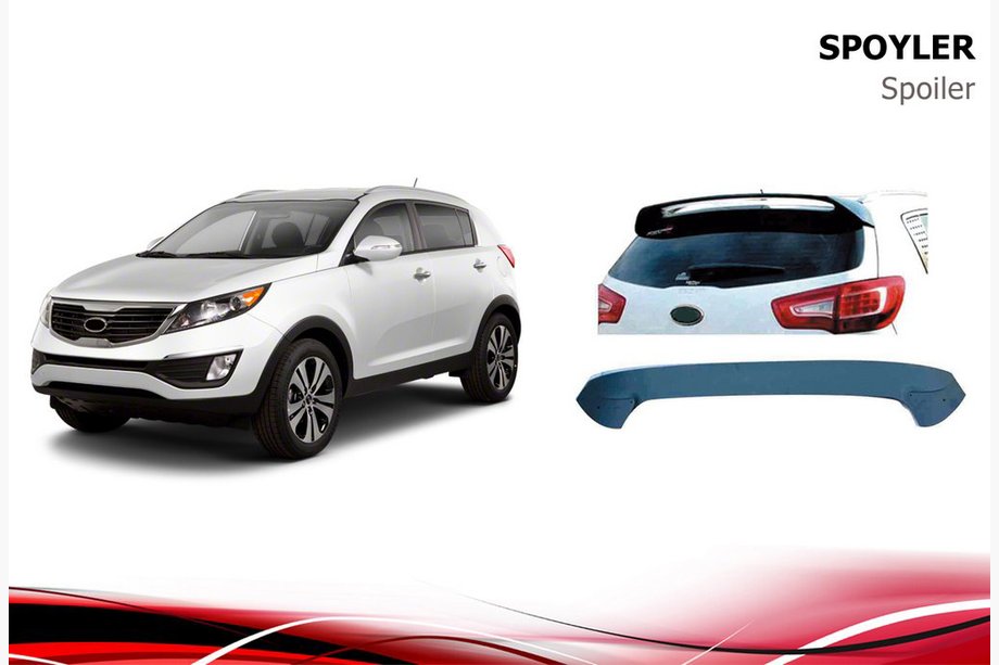 Kia Sportage 2010–2015 Spoiler Niken (k lakování) Image