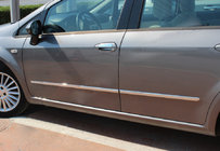 Fiat Linea 2006–2018 Chromové lišty dveří (4 ks, nerez) fotografie 1