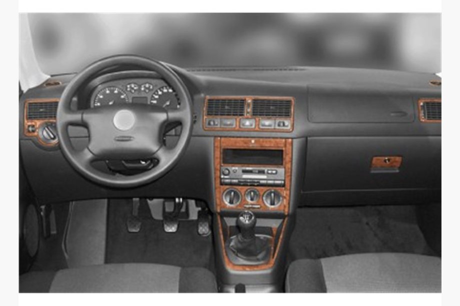 Volkswagen Golf 4 1997–2006 Kryty palubní desky Dřevo Fotografie 6