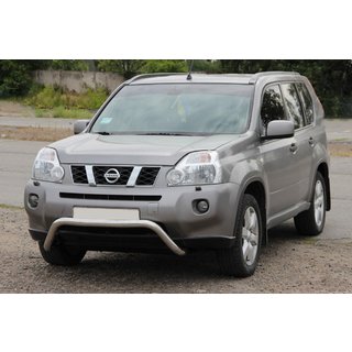 Přední ochranný rám WT007 (nerez) Nissan X-trail T31 2007–2014 fotografie 1