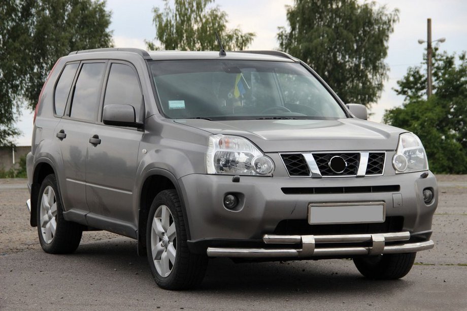 Nissan X-trail T31 2007–2014 Přední ochranný rám ST015/2 (nerez) Image