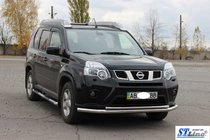 Nissan X-trail T31 2007–2014 Přední ochranný rám ST014 (nerez) fotografie 2