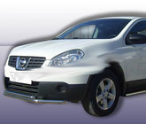 Nissan Qashqai 2007–2010 Přední dvojitá ochranná tyč ST014 (nerez) 60/60 mm fotografie 3