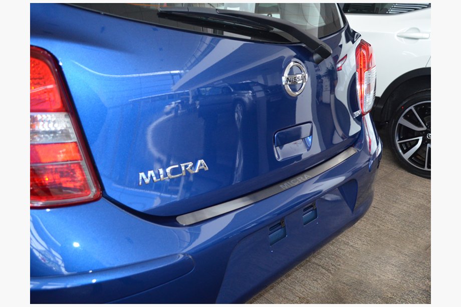 Nissan Micra K13 2011–2016 Nerezová lišta zadního nárazníku Natanika Image