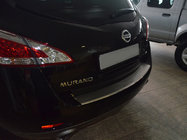 Nissan Murano 2008–2014 Nerezová lišta na zadní nárazník s ohybem Nataniko fotografie 1