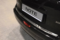 Nissan Note 2004–2012 Ochranná lišta zadního nárazníku s ohybem Nataniko (2005-2007, nerez) fotografie 1