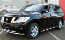Nissan Pathfinder R51 2005–2014 Dvojitý přední ochranný rám (nerez) fotografie 1