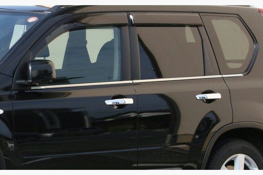 Nissan X-trail T31 2007–2014 Vnější okenní lišty (nerez) Carmos - turecká ocel Image