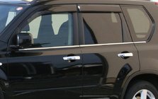 Nissan X-trail T31 2007–2014 Vnější okenní lišty (nerez) Carmos - turecká ocel fotografie 1
