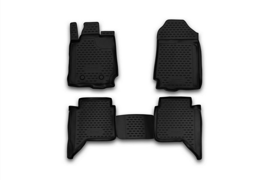 Ford Ranger 2011–2022 Gumové autokoberce do interiéru (4 ks, Novline) 4D Fotografie 1