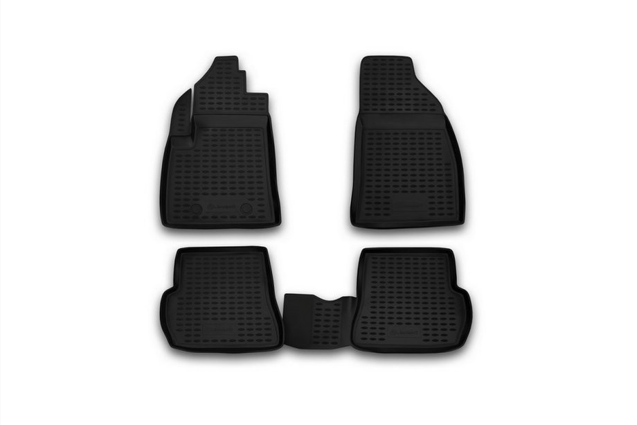 Ford Fiesta 2002–2008 Gumové autokoberce do interiéru (4 ks, Novline) Varianta 2 Image