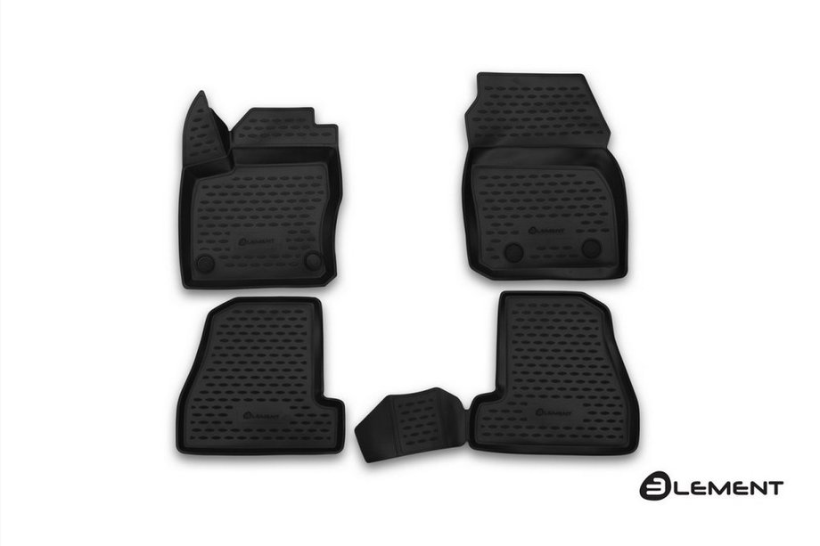 Ford Focus III 2011–2017 (2015↗) 3D gumové autokoberce do interiéru (4 ks, Novline) Image