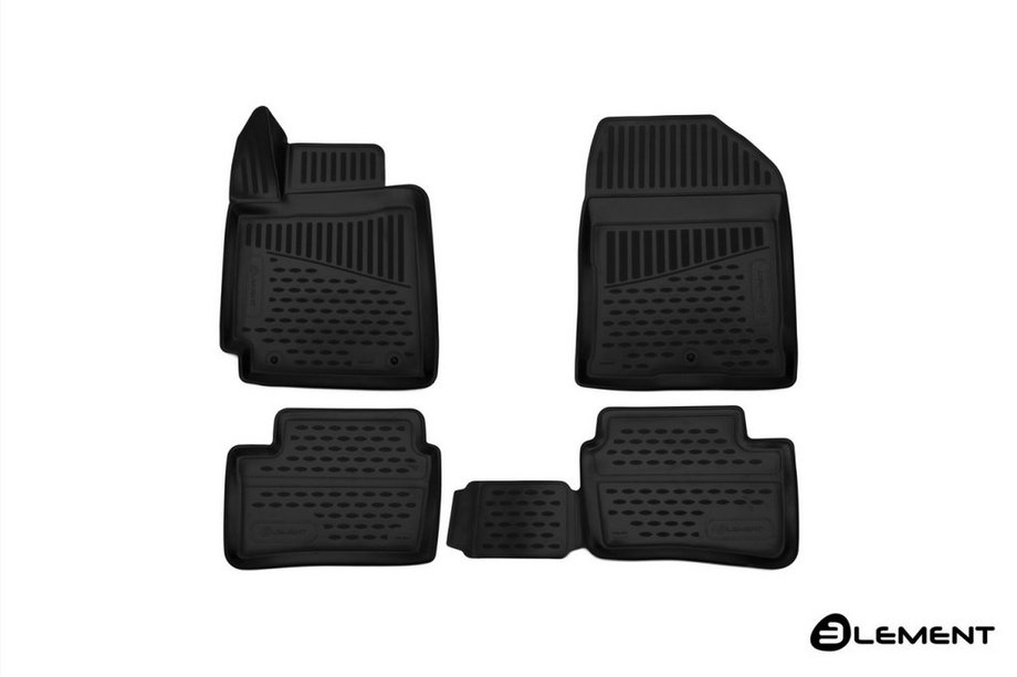 Kia Picanto 2016– Gumové 3D koberce do interiéru (sada 4 ks, Novline) HB Image