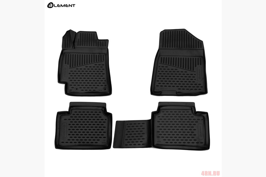 Kia Cerato 3 2013–2018 (2018↗) 3D gumové koberečky do interiéru (4 ks, Novline) Image