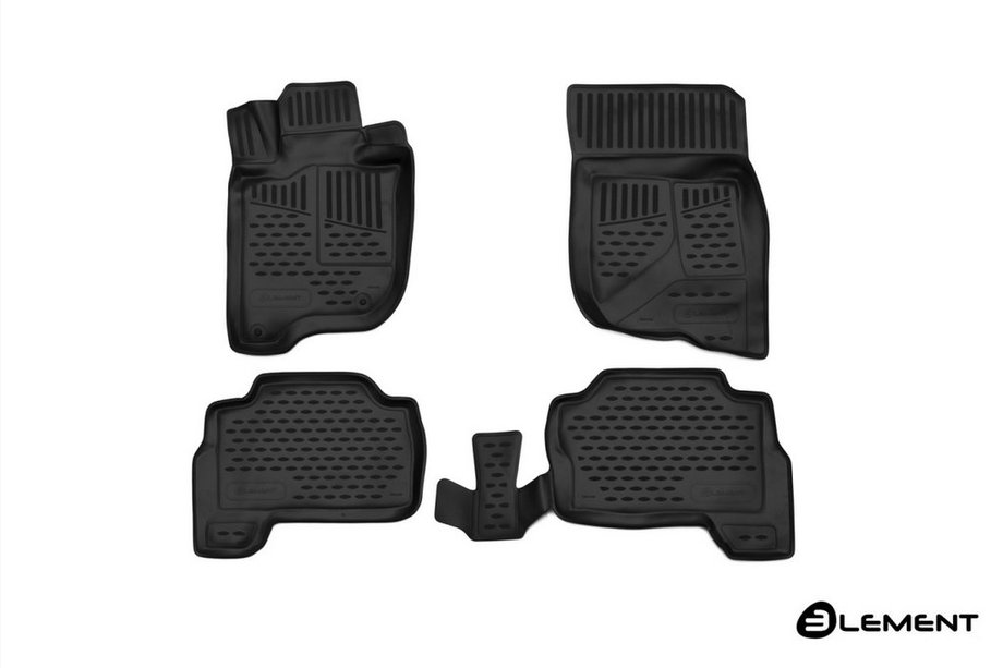 Mitsubishi Pajero Sport 2015– 3D gumové autokoberce do interiéru (4 ks, Novline) Image