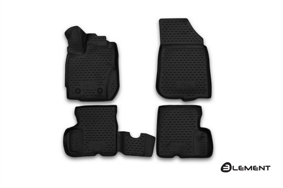 Nissan Terrano 2014– (2016↗) 3D gumové autokoberce do interiéru (4 ks, Novline) Image