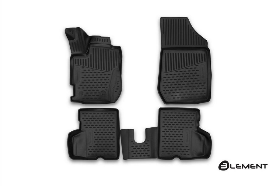 Renault Captur 2013–2019 3D gumové autokoberce do interiéru (4 ks, Novline) Image