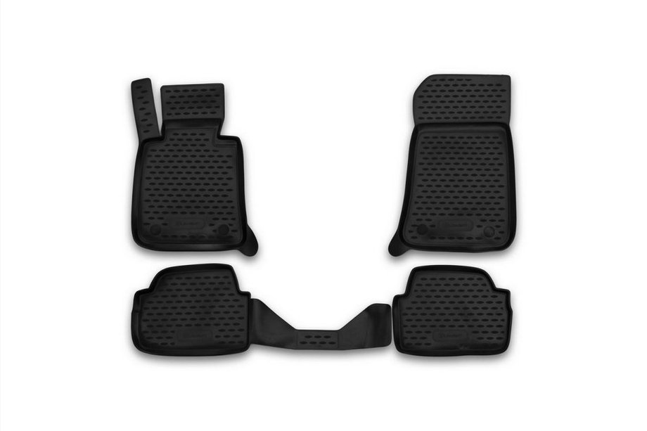 BMW řada 1 E81/E82/E87/E88 2004–2011 Gumové autokoberce do interiéru (4 ks, Novline) 3D Image