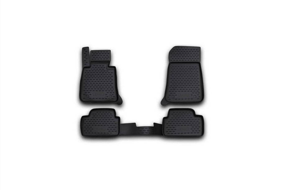 BMW řada 1 E81/E82/E87/E88 2004–2011 Gumové koberečky do interiéru (4 ks, Novline) 5D Image