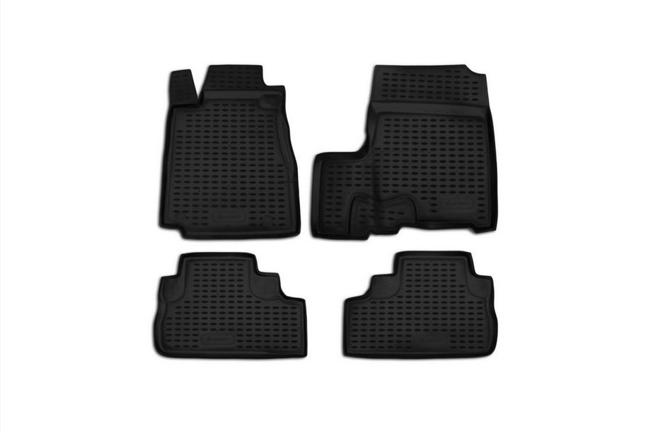Honda CRV 2007–2011 Gumové rohože do interiéru (4 ks, Novline) s vysokým okrajem Image
