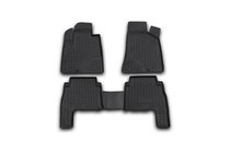 Hyundai Santa Fe 2 2006–2012 (2006-2010) Gumové koberce do interiéru (4 ks, Novline) fotografie 1