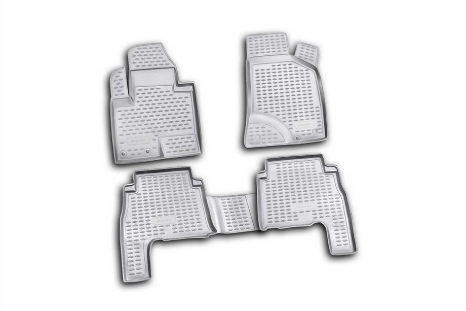 Hyundai Santa Fe 2 2006–2012 (2010-2012) Gumové autokoberce do interiéru (4 ks, Novline) Image