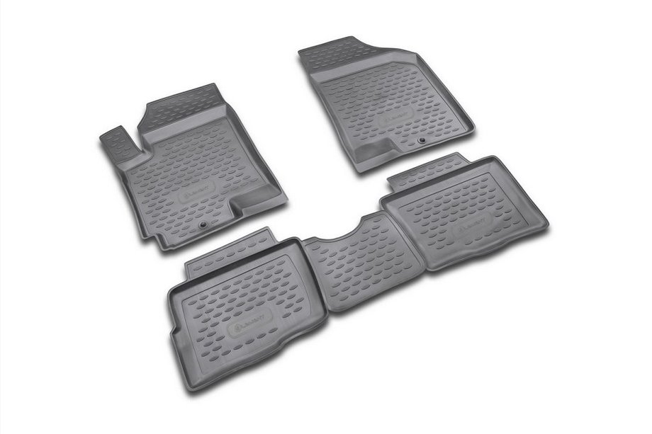 Kia Soul I 2008–2013 Gumové autokoberce do interiéru (4 ks, Novline) Image
