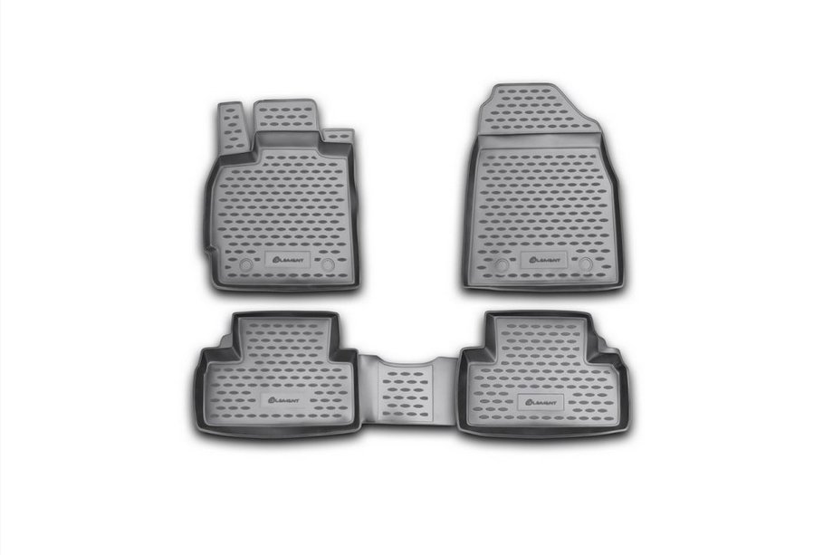 Mazda CX-7 2006–2012 (2010↗) Gumové autokoberce do interiéru (4 ks, Novline) Image