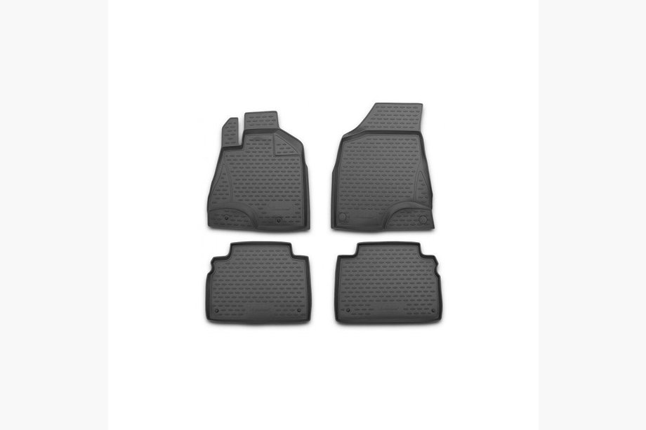 Nissan NP300 1999–2015 (2008↗) Gumové autokoberce do interiéru (4 ks, Novline) Image