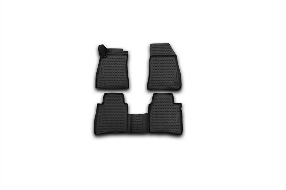 Nissan Tiida 2011–2014 (2015↗) 3D gumové autokoberce do interiéru (4 ks, Novline) Image